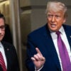 Speaker of the House Mike Johnson, R-La., and President Donald Trump are seen here at the Capitol on Tuesday.