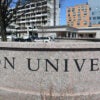 One of the entrances to Boston University